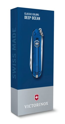 Victorinox Classic SD zsebkés, Transparent Colors, Deep Ocean, kisméretű