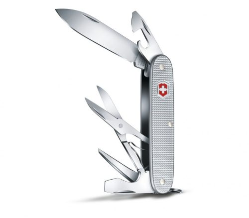 VICTORINOX Pioneer X Alox zsebkés, ezüst színű, közepes méretű