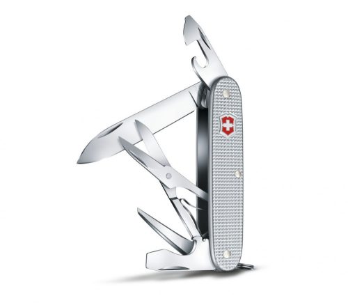 VICTORINOX Pioneer X Alox zsebkés, ezüst színű, közepes méretű