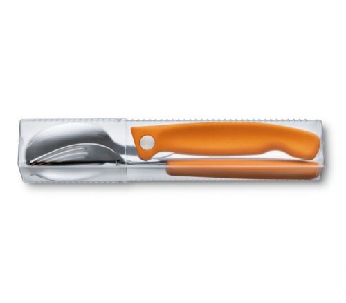 VICTORINOX Swiss Classic kiránduló evőeszközkészlet, 3 db-os, narancssárga