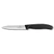 VICTORINOX Swiss Classic aprítókés, egyenes, hegyes, fekete, 10 cm