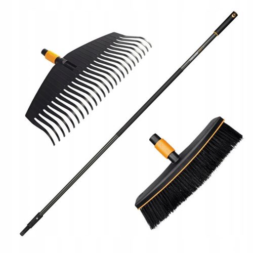 Fiskars QuikFit udvari seprű szett (lombseprű L+seprű L) (1016608)