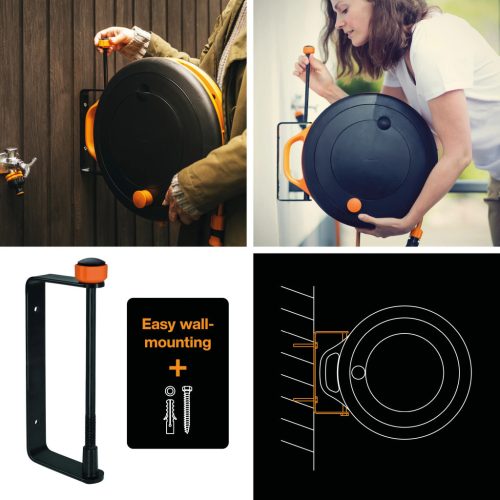 Fiskars Fali tartó a Comfort S tömlőkocsihoz (1020448)