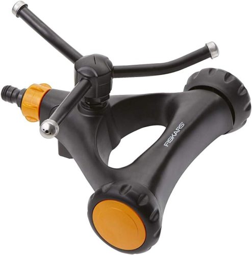 Fiskars Örvényes esőztető, fémből, kerekekkel (1023657)