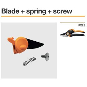 Fiskars Pótpenge, rugó és csavar PX92 (1026275)