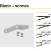 Fiskars Pótpenge és kiegészítőcsavarok L104, L108, LX94, LX98, L78, L94, L98 (1026285)