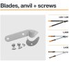 Fiskars Pótpenge és kiegészítőcsavarok L109, LX99, L93, L99 (1026286)