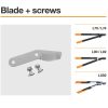 Fiskars Pótpenge és kiegészítőcsavarok L70, L74, L90, L92, LX92 (1026288)