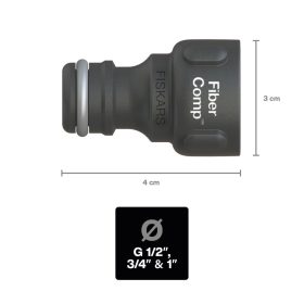   Fiskars FiberComp™ Csaptelep csatlakozó, G1/2” (21 mm) - 5 év garanciával