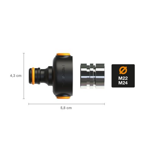 Fiskars Csaptelep csatlakozó, beltéri M22x1/M24x1 (1027062)
