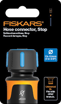 Fiskars Tömlő gyorscsatlakozó, 13-15 mm (1/2-5/8”) STOP (1027079)