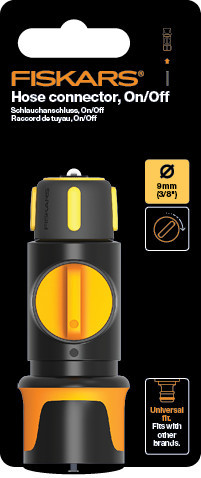 Fiskars Tömlőcsatlakozó Be/Ki 9 mm (3/8”) (1027085)