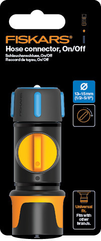 Fiskars Tömlőcsatlakozó, Be/Ki 13-15 mm (1/2-5/8”) (1027086)