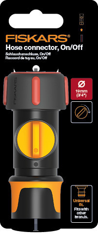 Fiskars Tömlőcsatlakozó Be/Ki 19 mm (3/4”) (1027087) 19 mm (3/4”)