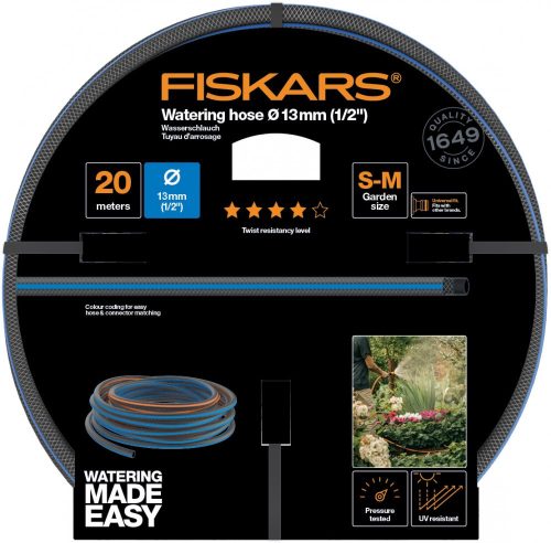 Fiskars Locsolótömlő, 13 mm (1/2"), 20 m Q4 (1027104)