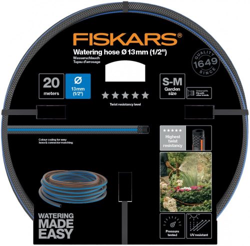 Fiskars Locsolótömlő, 13 mm (1/2"), 20 m Q5 (1027107)