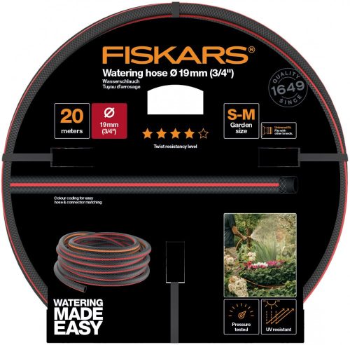Fiskars Locsolótömlő, 19 mm (3/4"), 20 m Q4 (1027110)