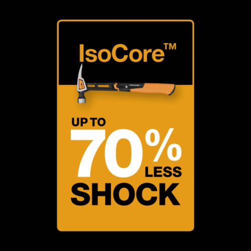 Fiskars IsoCore™ kalapács, M, görbített (1027202)