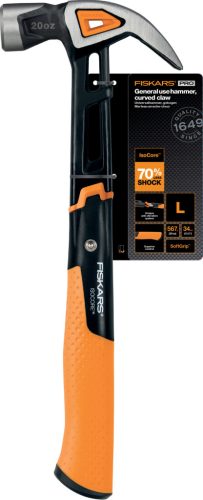 Fiskars IsoCore™ kalapács, L, görbített (1027203)