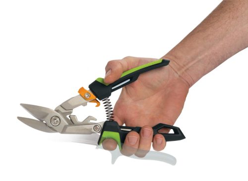 Fiskars PowerGear™ Aviation lemezvágó olló offset, jobb (1027210)