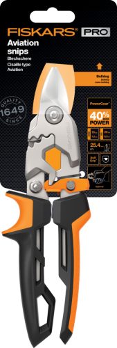 Fiskars PowerGear™ Aviation lemezvágó olló bulldog (1027212)