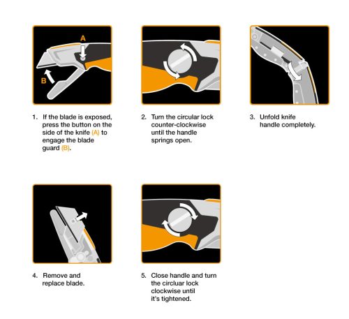Fiskars CarbonMax™ fix pengés tapétavágó kés (1027222)