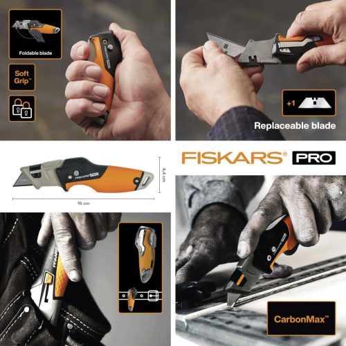 Fiskars CarbonMax™ összecsukható pengekés (1027224)