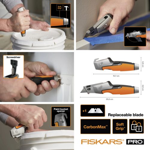 Fiskars CarbonMax™ festő pengekés (1027225) - sérült csomagolású, hibátlan termék