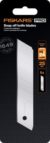 Fiskars Pótpengék CarbonMax™ Snap-off pengekéshez, 25 mm, 5 darabos (1027233)