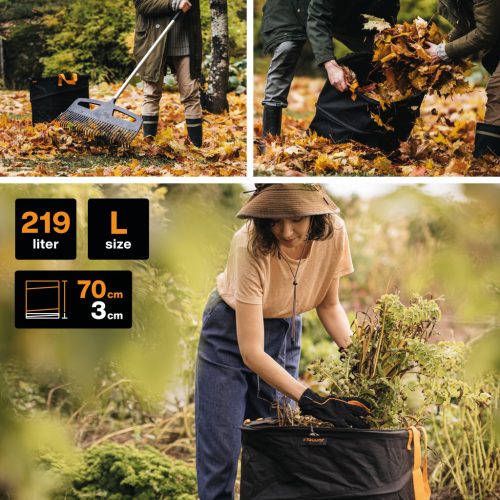 Fiskars Ergo™ Pop-up kerti gyűjtőzsák L, 219L (1028373)