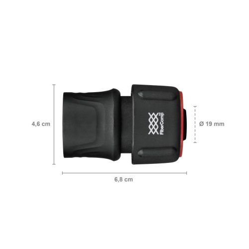 Fiskars FiberComp tömlő gyorscsatlakozó, 19 mm (3/4") FLOW - 5 év garanciával