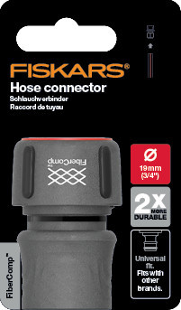 Fiskars FiberComp tömlő gyorscsatlakozó, 19 mm (3/4") FLOW - 5 év garanciával