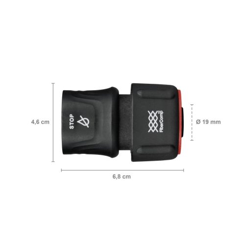 Fiskars FiberComp tömlő gyorscsatlakozó, 19 mm (3/4") STOP - 5 év garanciával