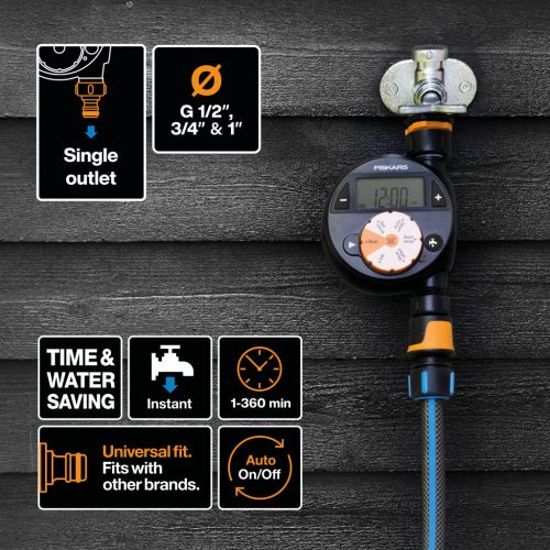 Fiskars Időkapcsoló, szimpla kimenet (1054791)