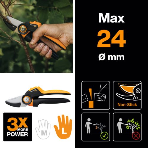 Fiskars X-series™ forgónyelű metszőolló, rávágó P941 - 25 év garanciával