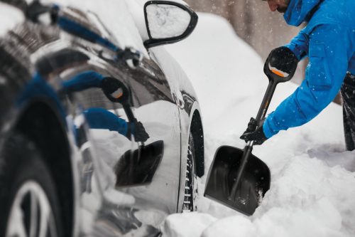 Fiskars X-series™ autós hólapát, teleszkópos (1057187)