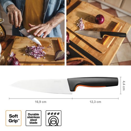 Fiskars Functional Form™ Közepes méretű szakácskés (1057535)