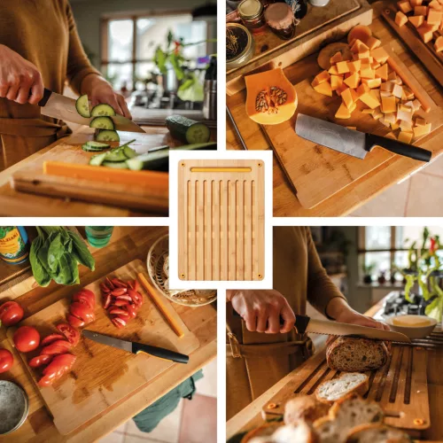 Fiskars Functional Form Bambusz vágódeszka készlet (1057550)