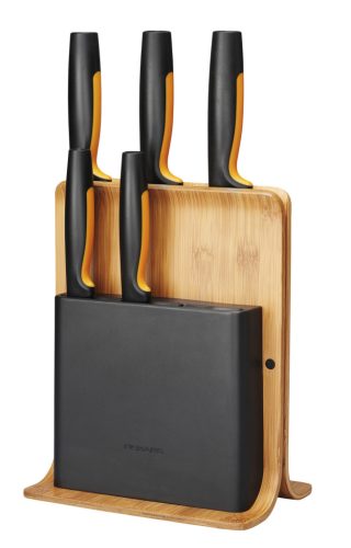 Fiskars Functional Form Késblokk bambusz 5 késes  (1057552)