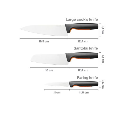 Fiskars Functional Form Késblokk bambusz 3 késes