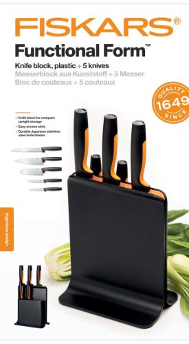 Fiskars Functional Form Késblokk műanyag 5 késes