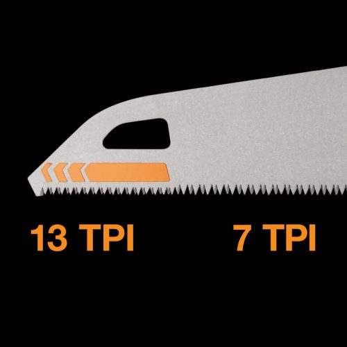 Fiskars PowerTooth™ Kézifűrész, 550mm 7tpi (1062916)