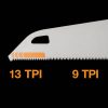 Fiskars PowerTooth™ Kézifűrész,, 380mm 9tpi (1062930)
