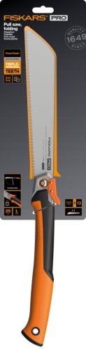 Fiskars PowerTooth™ összecsukható fűrész, 250mm 13tpi (1062933)