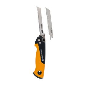   Fiskars Powertooth™ Compact összecsukható fűrész, 2 pengével (1062934)