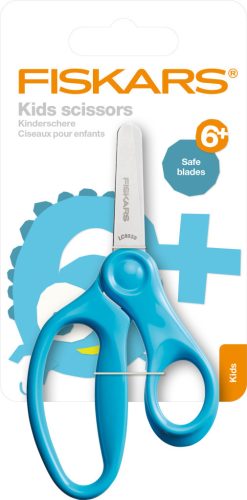 Fiskars Tompa hegyű gyermekolló, 13 cm - türkiz (1064072)