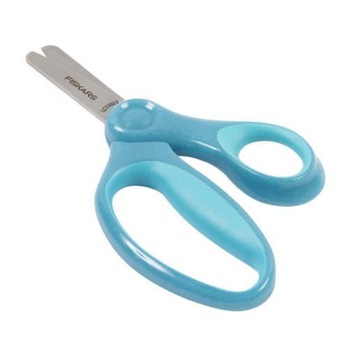Fiskars Csillámos gyerekolló, 13 cm - kék (1064073)