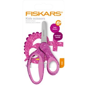   Fiskars Csillámos gyerekolló, 13 cm - rózsaszín (1064074)