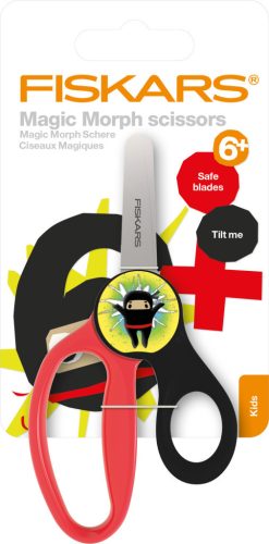Fiskars Magic Morph gyermekolló, 13 cm - Ninja (1064075)