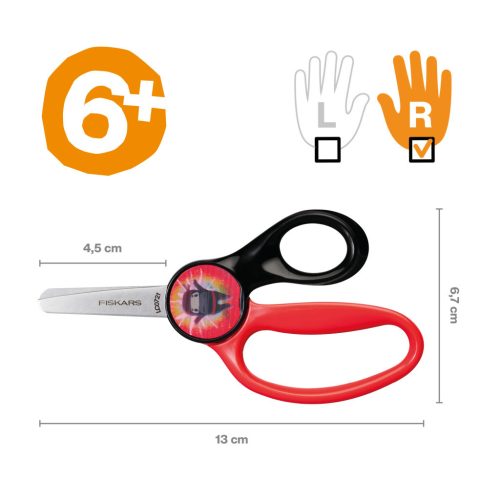Fiskars Magic Morph gyerekolló, 13 cm - Ninja (1064075)